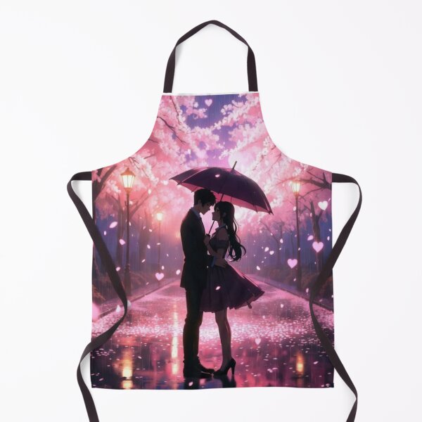 Item preview, Cherry Blossom Rain Romance Silhouette designed and sold by PixelVibe782.