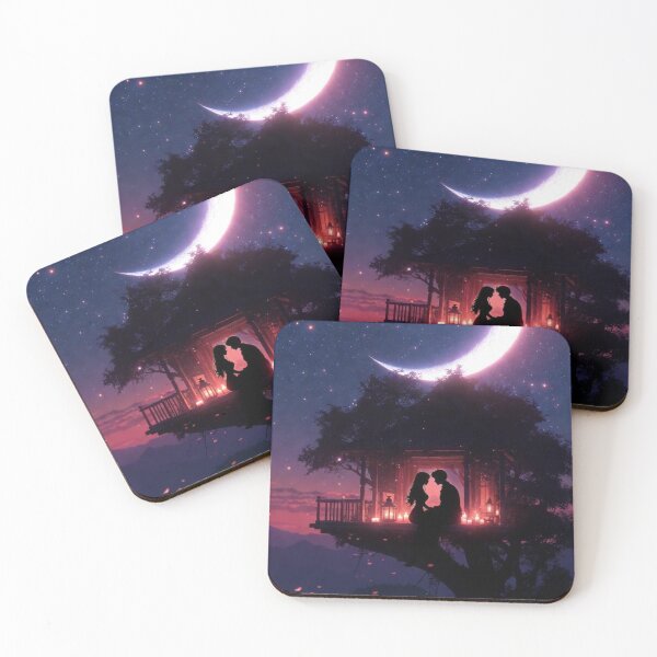 Item preview, Treehouse Moonlight Romance Silhouette designed and sold by PixelVibe782.