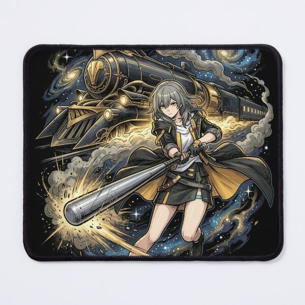 Item preview, HSR Stelle Silver Hair Bat Symbol Portrait designed and sold by Senpaiwaves.