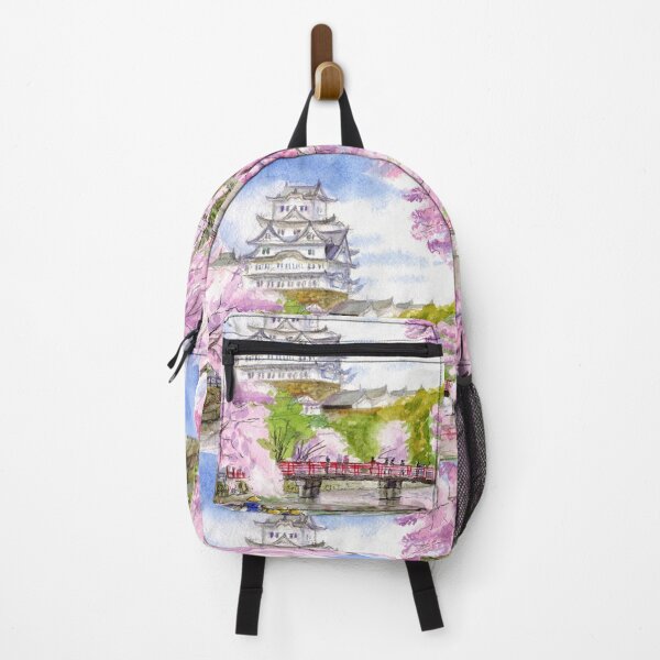 Item preview, Spring in Kyoto. Cherry blossoms. Watercolor landscape. designed and sold by Colibri77.