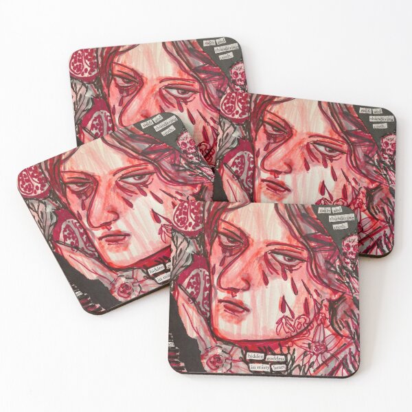Item preview, Myth of Persephone Collage, close up  designed and sold by knickknackgirl.