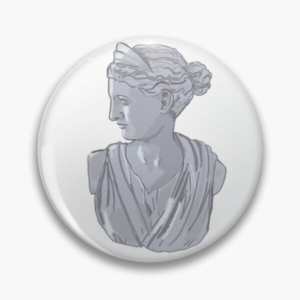 Item preview, Illustrated Grecian Bust: The Goddess Artemis designed and sold by knickknackgirl.