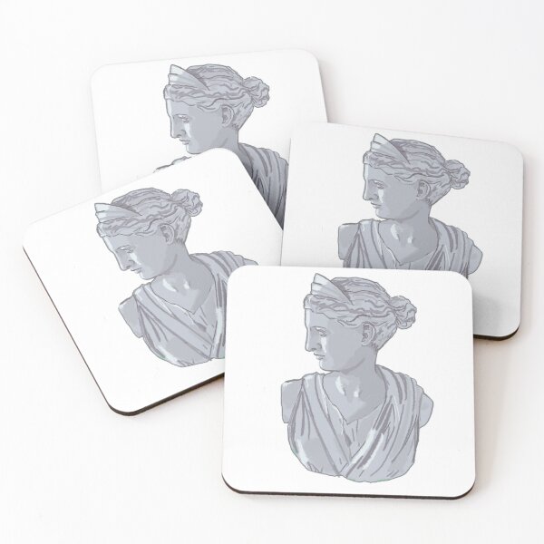 Item preview, Illustrated Grecian Bust: The Goddess Artemis designed and sold by knickknackgirl.