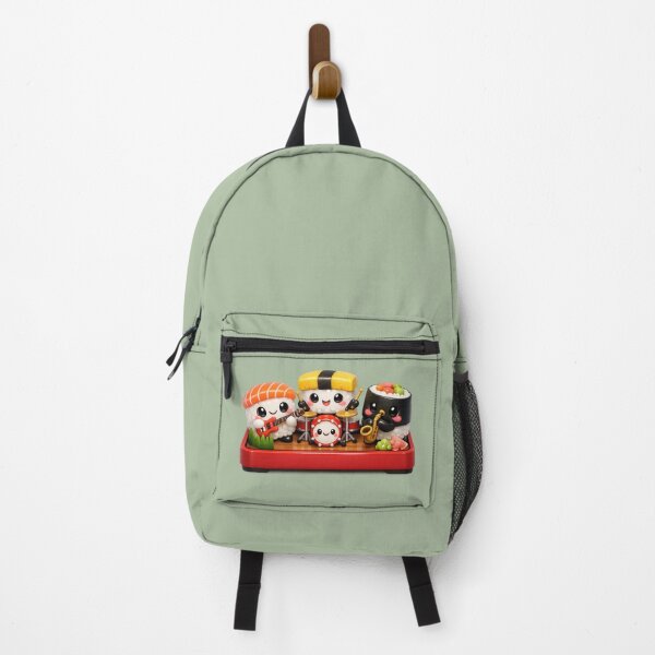 Item preview, Cute Sushi Band Trio | Kawaii Cartoon Food Musicians designed and sold by Moons Studio.