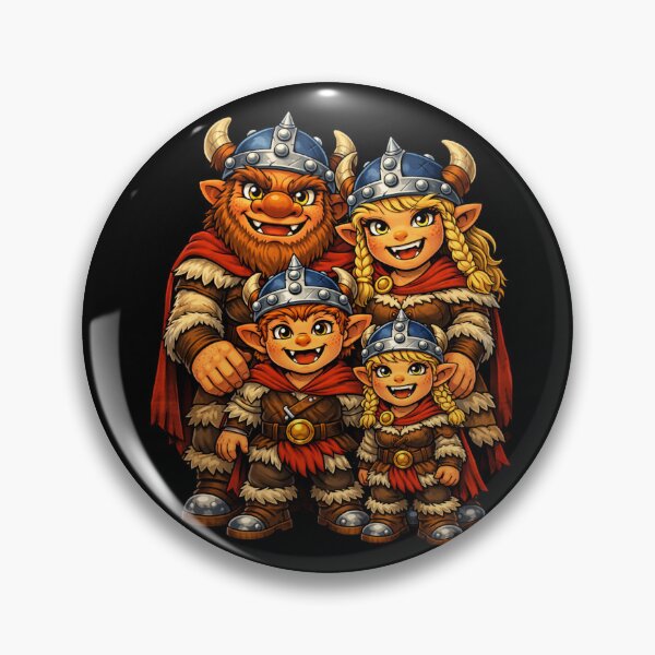 Item preview, Viking family with daughter and son designed and sold by Auralda-T-Shirt.