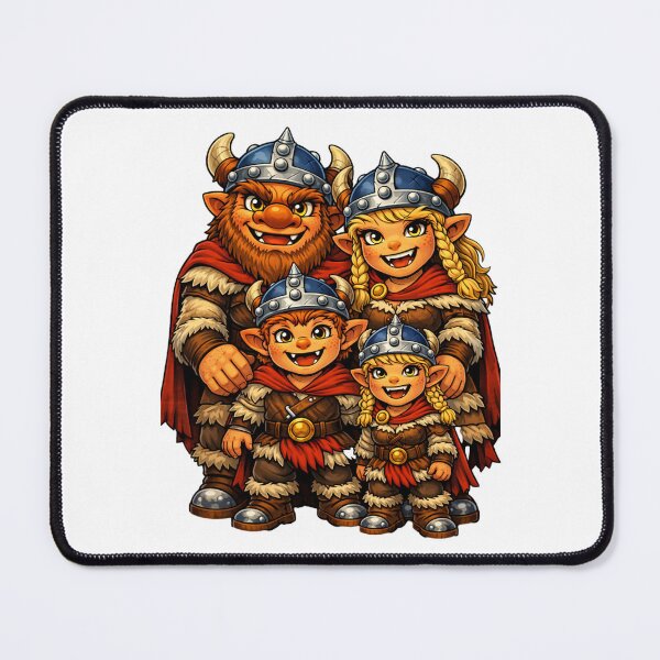 Item preview, Viking family with daughter and son designed and sold by Auralda-T-Shirt.
