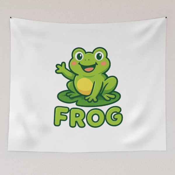 Item preview, Cute Happy Frog Cartoon designed and sold by OwnYourMood.