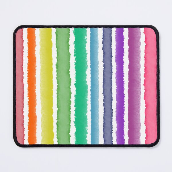 Item preview, Wide Watercolour Stripes - Rainbow Colors designed and sold by QuestingPixel.