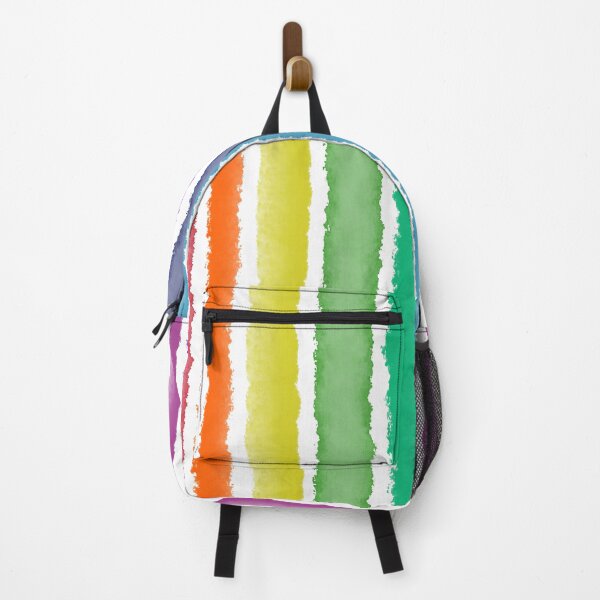Item preview, Wide Watercolour Stripes - Rainbow Colors designed and sold by QuestingPixel.