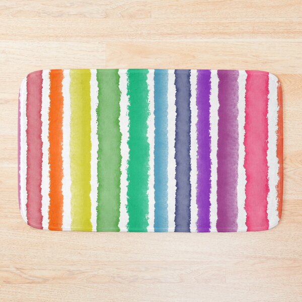 Item preview, Wide Watercolour Stripes - Rainbow Colors designed and sold by QuestingPixel.