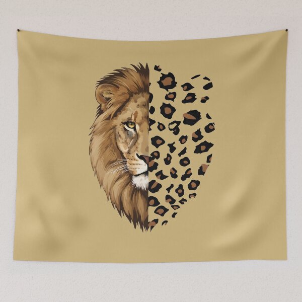 Item preview, Majestic Lion and Leopard Fusion designed and sold by Mary Ney.