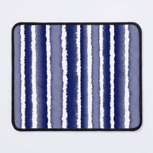 Item preview, Wide Watercolour Stripes - Indigo Blue designed and sold by QuestingPixel.