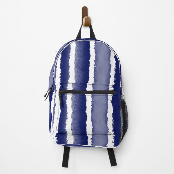 Item preview, Wide Watercolour Stripes - Indigo Blue designed and sold by QuestingPixel.