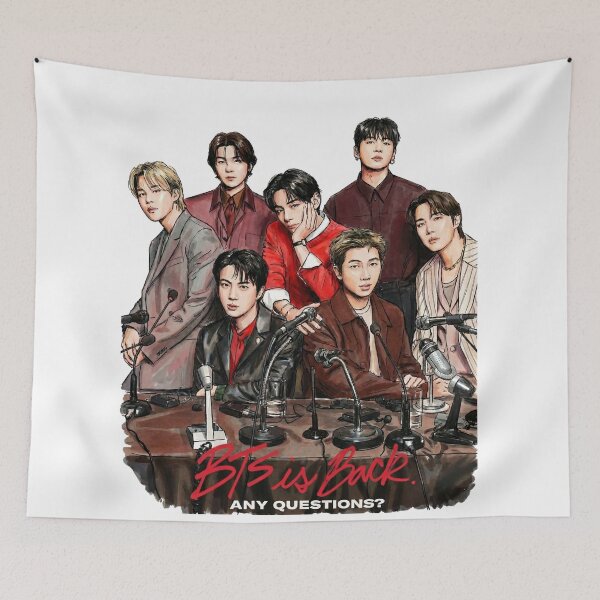 Item preview, BTS is BACK 2026 GQ poster Fanart  designed and sold by sunshine4dsoul.