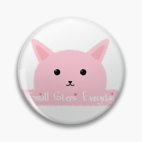 Item preview, Small Steps Everyday Cute Cat Sticker - Soft Study Aesthetic  designed and sold by TavaCreart.