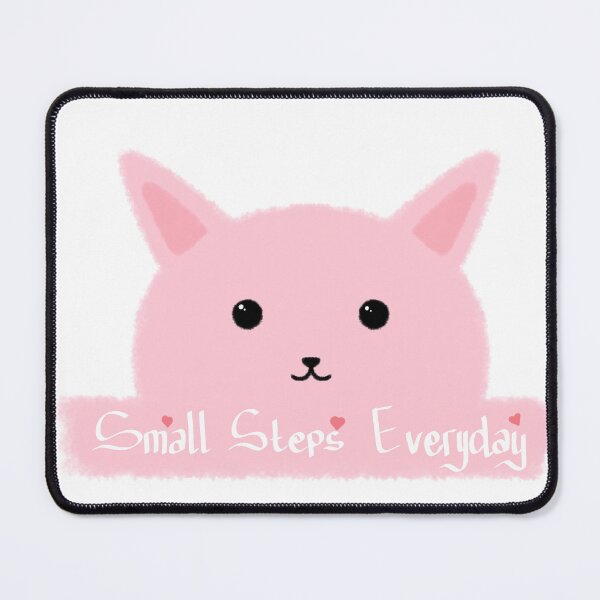 Item preview, Small Steps Everyday Cute Cat Sticker - Soft Study Aesthetic  designed and sold by TavaCreart.