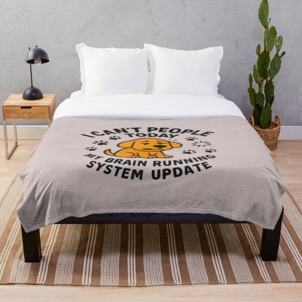 Item preview, Hoy no puedo, gente, mi cerebro está corriendo. Actualización del sistema – Cita divertida para amantes de los perros designed and sold by OwnYourMood.