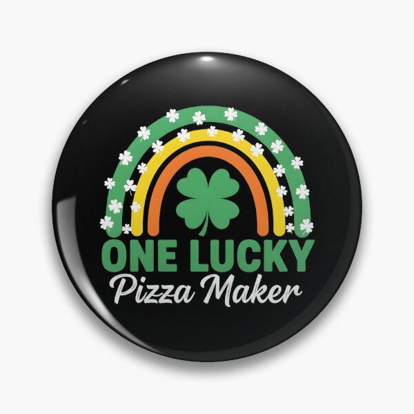 Item preview, One Lucky Pizza Maker St. Patrick's Day Funny Rainbow designed and sold by OlakunleOloroz.