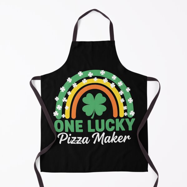 Item preview, One Lucky Pizza Maker St. Patrick's Day Funny Rainbow designed and sold by OlakunleOloroz.