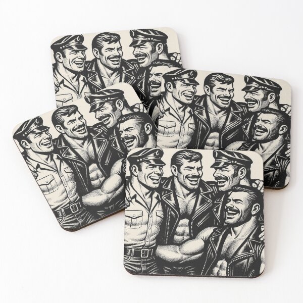 Item preview, Gay Leather Daddy Boys Night Tom of Finland Tribute Berlin German Pride Graphic Design designed and sold by ItsAKinkThing.
