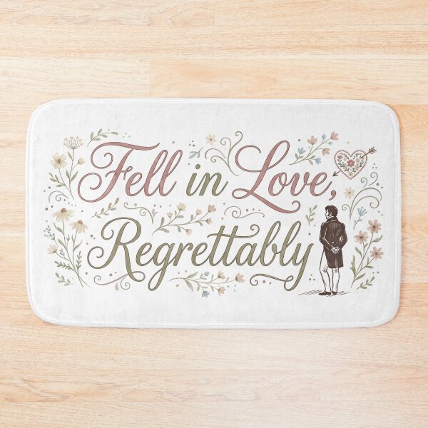 Item preview, Fell In Love Regrettably Floral Typography Pride And Prejudice designed and sold by Fenay Designs.