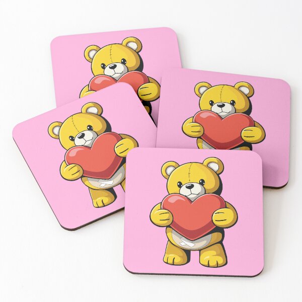 Item preview, Adorable teddy bear holding a heart designed and sold by ProjetF.