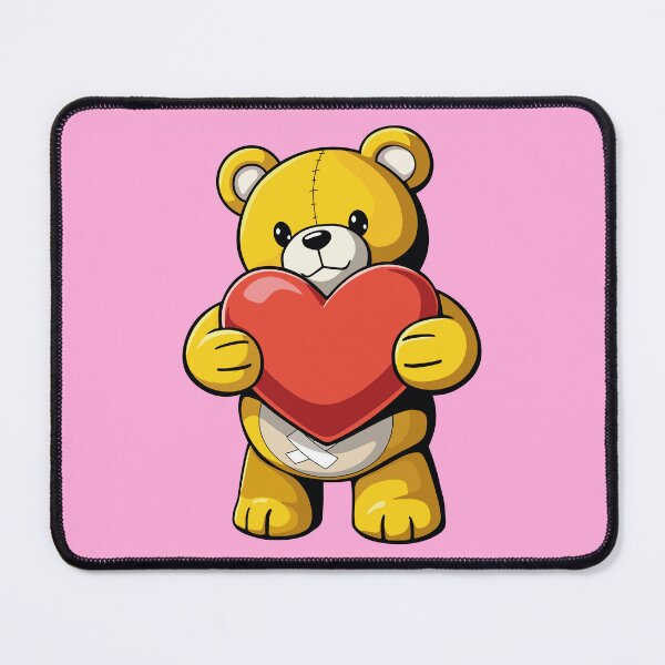 Item preview, Adorable teddy bear holding a heart designed and sold by ProjetF.