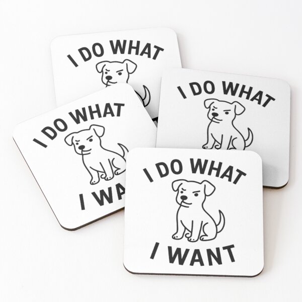 Item preview, I Do What I Want Dog Logo designed and sold by OwnYourMood.