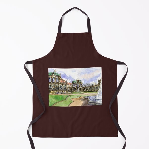 Item preview, Zwinger Palace. Dresden view in spring. Watercolor painting. Germany designed and sold by Colibri77.