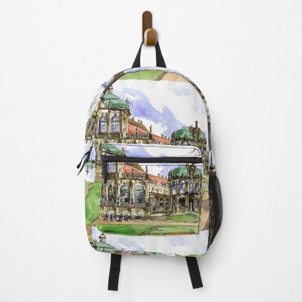 Item preview, Zwinger Palace. Dresden view in spring. Watercolor painting. Germany designed and sold by Colibri77.