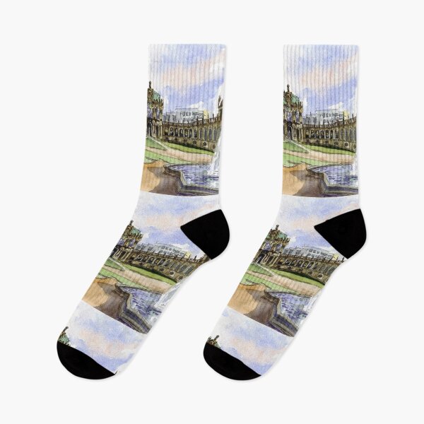 Item preview, Zwinger Palace. Dresden view in spring. Watercolor painting. Germany designed and sold by Colibri77.