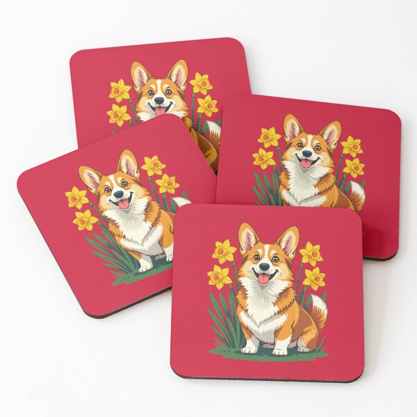 Item preview, Cute Corgi Dog With Daffodils designed and sold by taiche.