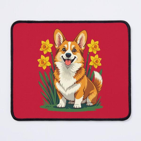 Item preview, Cute Corgi Dog With Daffodils designed and sold by taiche.