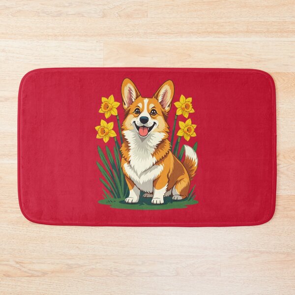 Item preview, Cute Corgi Dog With Daffodils designed and sold by taiche.