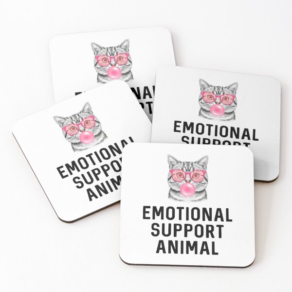 Item preview, Emotional Support Animal Funny Cat Sassy Feline Pet Humor Kitty Cats Lover Gift Kitten Birthday designed and sold by DogLover332.