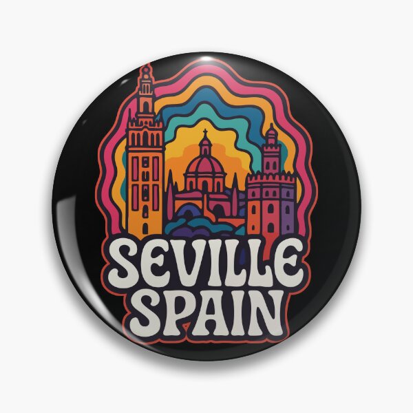 Item preview, Seville Spain Travel Retro Trippy designed and sold by TomFrontierArt.