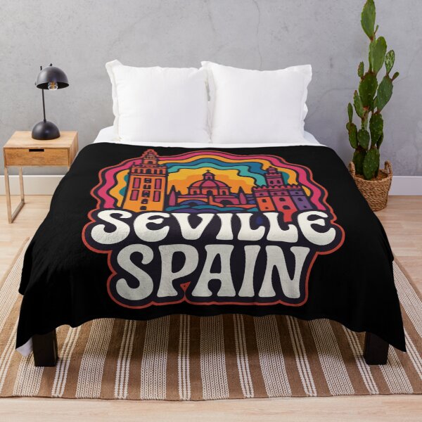 Item preview, Seville Spain Travel Retro Trippy designed and sold by TomFrontierArt.
