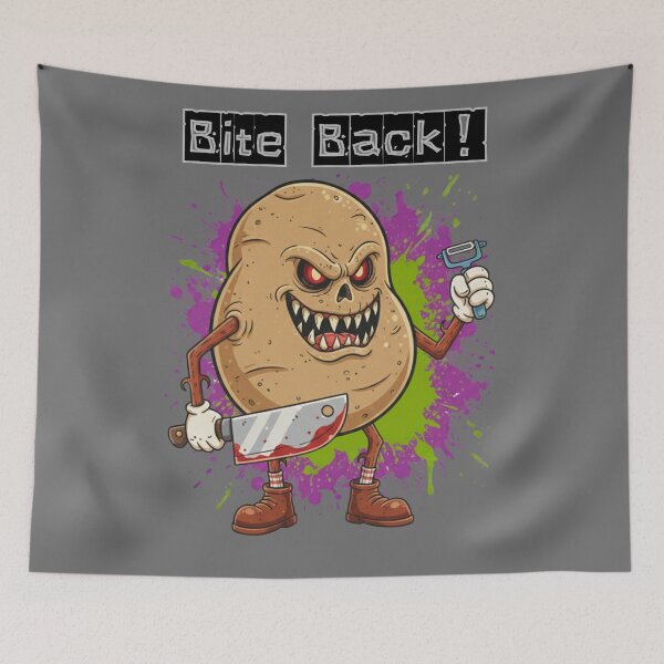 Item preview, Evil Potato - Vintage Monster Cartoon Style designed and sold by MBBialyPiksel.