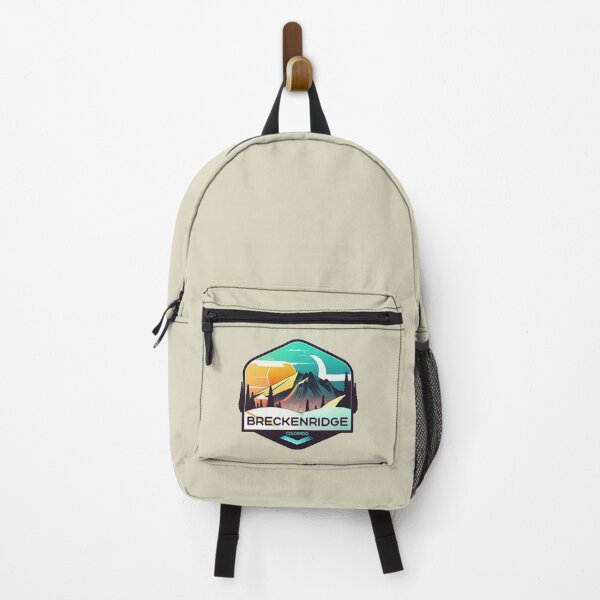 Item preview, Breckenridge Colorado Ski Badge Retro Mountain Vintage Sunset Rocky Mountains designed and sold by tokyojeff.