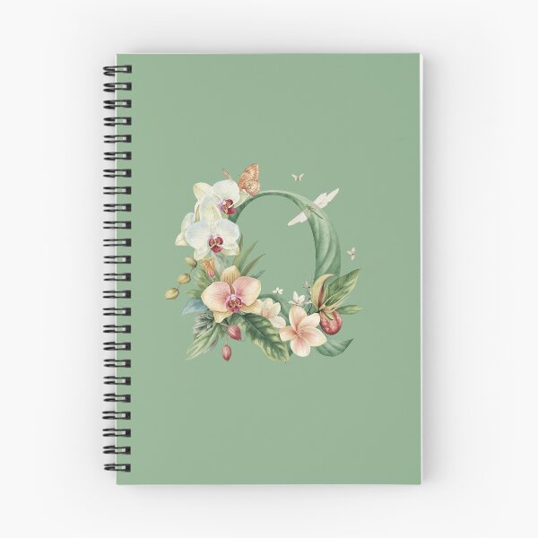 Item preview, Elegant Botanical Letter Q Monogram – Floral Orchid & Butterfly Illustration | Nature-Inspired Aesthetic Decor designed and sold by AmenAlways.