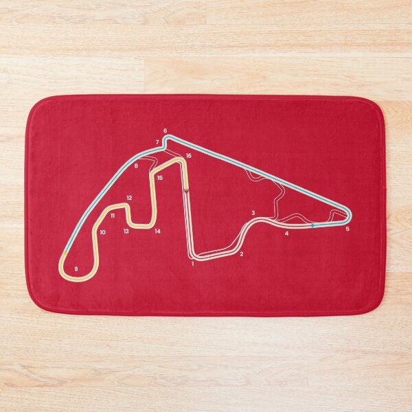 Item preview, Yas Marina Circuit - Abu Dhabi Grand Prix Motor Racing Circuit Map designed and sold by archetype prints.
