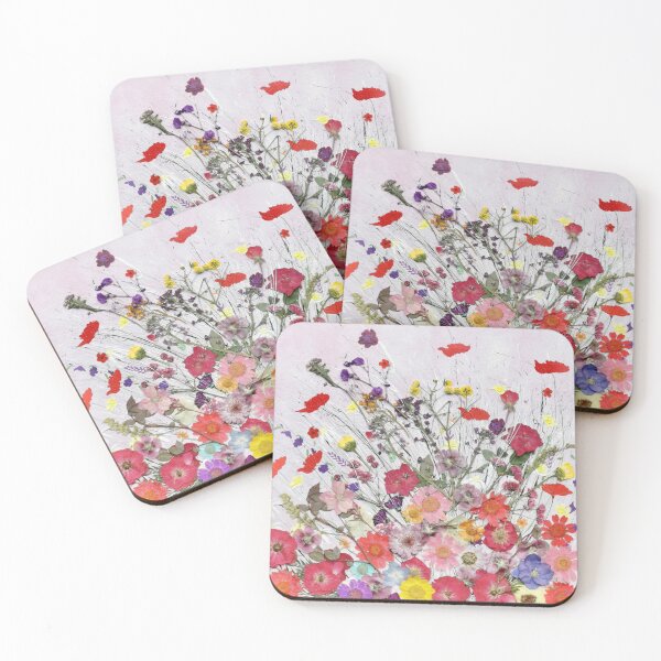Item preview, A Little Bit In Love - contemporary flowers artwork designed and sold by ElisaTruemanArt.