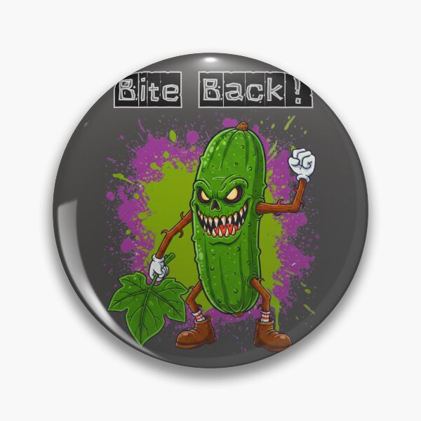 Item preview, Evil Cucumber - Vintage Monster Cartoon Style designed and sold by MBBialyPiksel.
