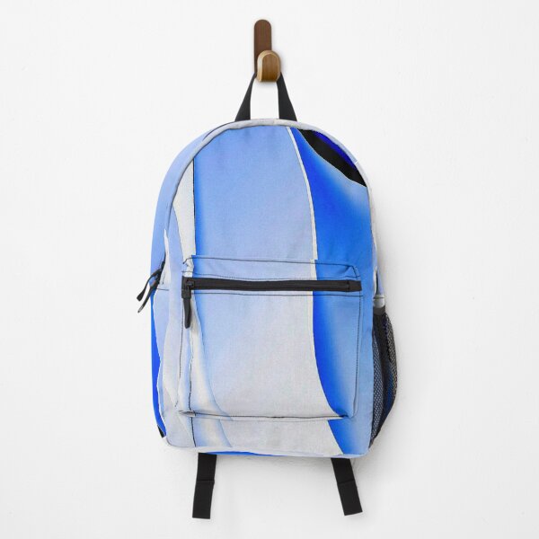 Item preview, PATTERN OF WHITE, SKY BLUE AND BLUE VERTICAL CURVES  designed and sold by Giulivo Store Graphic.