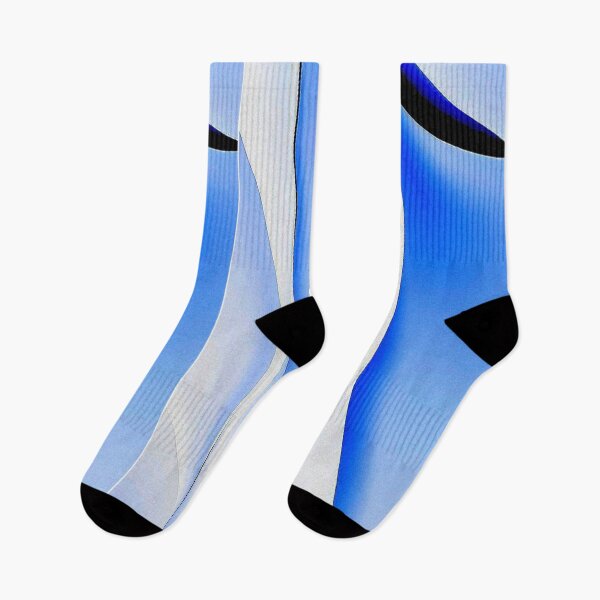 Item preview, PATTERN OF WHITE, SKY BLUE AND BLUE VERTICAL CURVES  designed and sold by Giulivo Store Graphic.