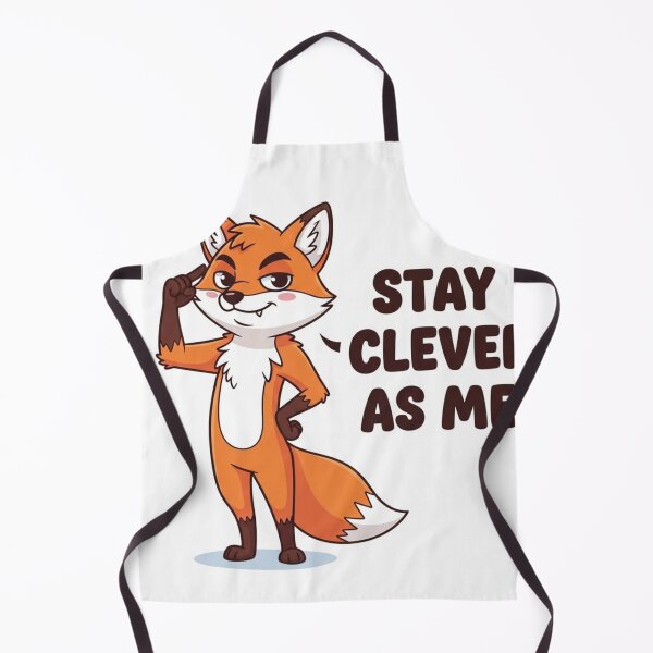 Item preview, Cute Clever Fox Cartoon with Funny Quote designed and sold by Sassy crafts .