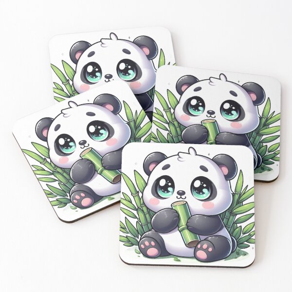 Item preview, Chubby Panda Illustration – Cute Kawaii Panda for Stickers, Mugs & Gifts designed and sold by TwinklePallete.