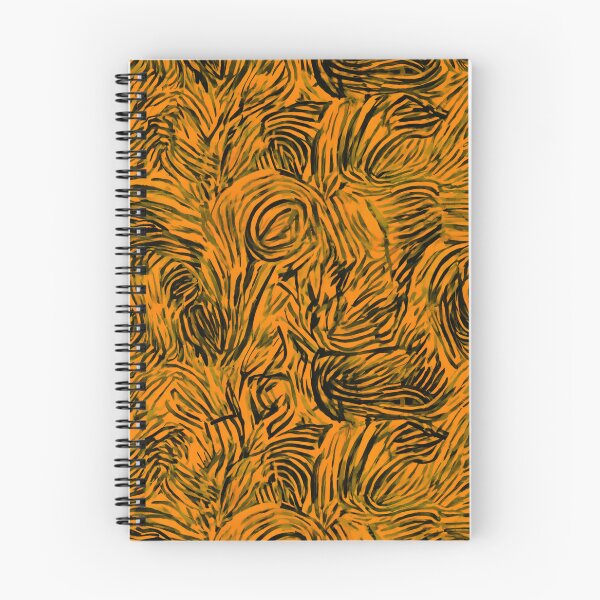 Item preview, Orange Black Tiger Rose Pattern designed and sold by SassyArtistry.