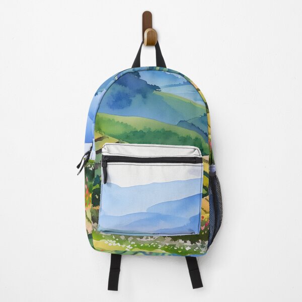 Item preview, Colorful Terraced Valley Landscape designed and sold by SassyArtistry.