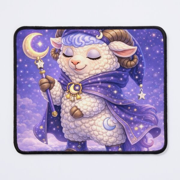 Item preview, Moonlight Mutton - Dreamy Night Mage (My Little Sheep Parody) designed and sold by Thpoar.